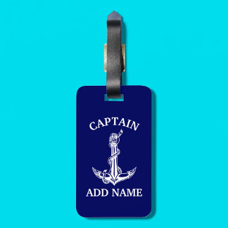 Etiqueta De Bagagem Ancoragem Náutica Vintage Corra Seu Texto Aqui