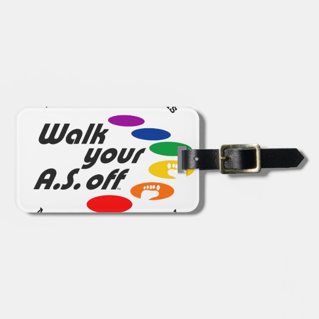 Etiqueta De Bagagem Anda seu A.S. Fora (Frente Horizontal)