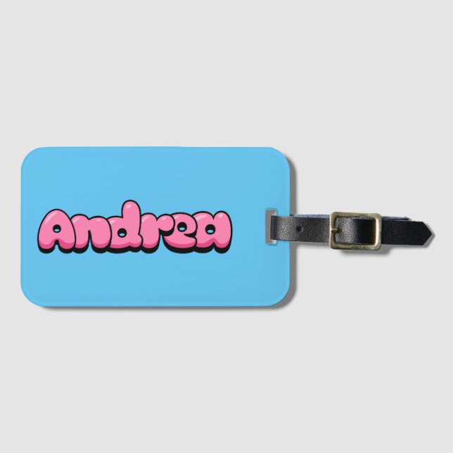 Etiqueta De Bagagem Andrea (Frente Horizontal)