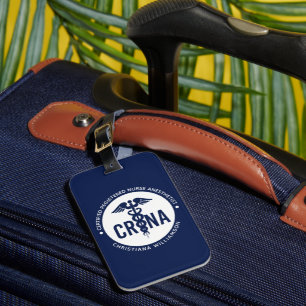 Etiqueta De Bagagem Anestesista de Enfermeira Registrada Certificada C