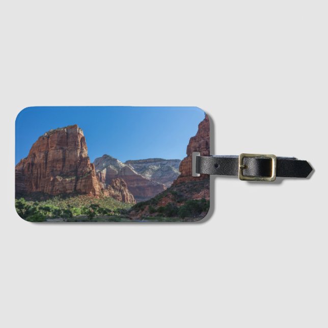 Etiqueta De Bagagem Angels Landing no Parque Nacional de Zion (Frente Horizontal)