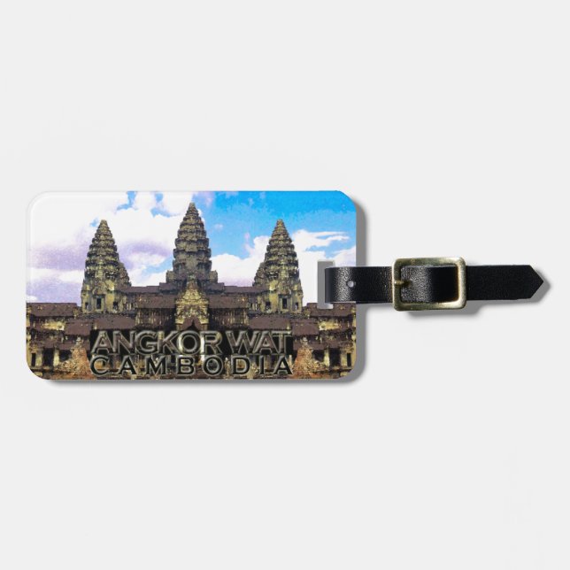 Etiqueta De Bagagem Angkor Wat (Frente Horizontal)