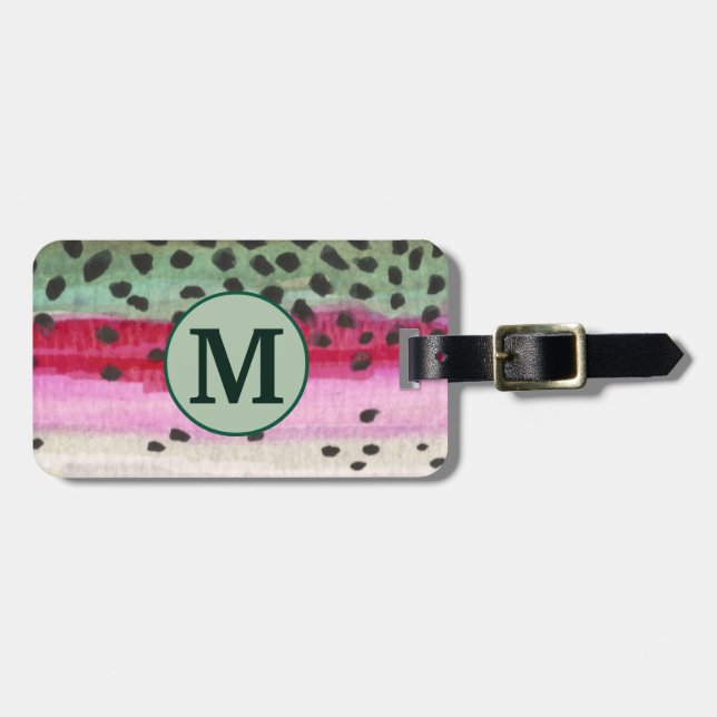 Etiqueta De Bagagem Angler, Pesca (Frente Horizontal)