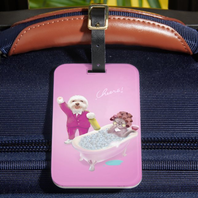 Etiqueta De Bagagem Animação à Relaxação (Frente Insitu 2)