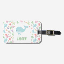 Animais Marinhos Personalizados Baleia Fofa Pastel