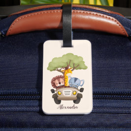 Etiqueta De Bagagem Animais Safari Personalizados