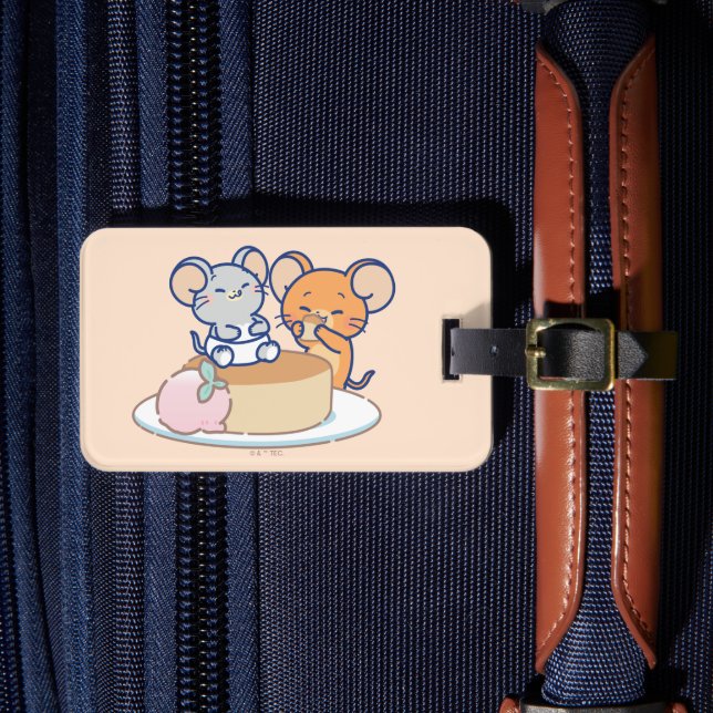 Etiqueta De Bagagem Anime Tuffy e Jerry Cheesecake (Frente Insitu 4)