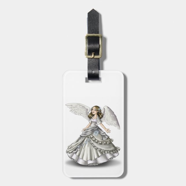 Etiqueta De Bagagem Anjo da neve (Frente Vertical)