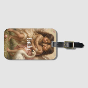 Etiqueta De Bagagem anjo querubim feminino suave 