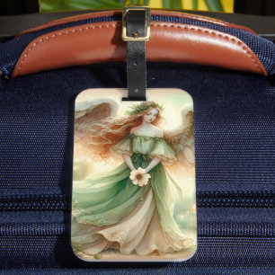 Etiqueta De Bagagem Anjo Serenidade do Trevo