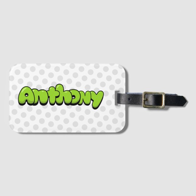 Etiqueta De Bagagem Anthony (Frente Horizontal)