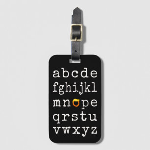 Etiqueta De Bagagem Anti-Trump Alphabet - Nope V