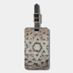 Etiqueta De Bagagem Antiga escultura da Estrela de David, Israel