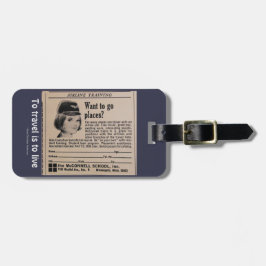 Etiqueta De Bagagem Anúncio do recrutamento de Crewmember da linha