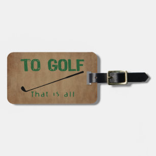 Etiqueta De Bagagem Ao golfe