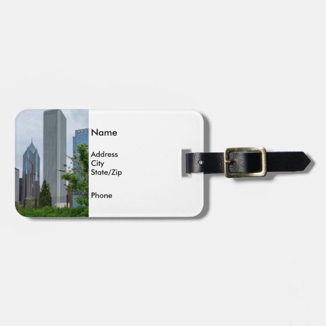 Etiqueta De Bagagem Aon E Dois Prudential (Frente Horizontal)