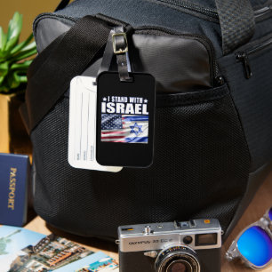 Etiqueta De Bagagem Apoio a Israel Eu Estou com Israel 