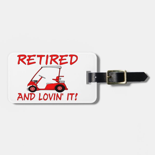 Etiqueta De Bagagem Aposentado & Lovin ele (Frente Horizontal)