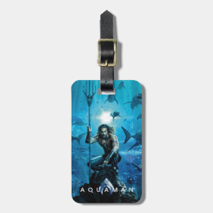 Etiqueta De Bagagem Aquaman Prince Orin Com Animais Aquáticos
