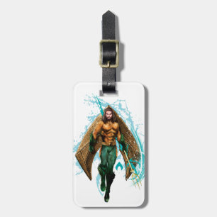 Etiqueta De Bagagem Aquaman Prince Orin com Logotipo Aquaman