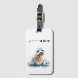 Etiqueta De Bagagem Aquecimento do selo de aquarela, personalizado