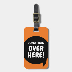 Etiqueta De Bagagem Aqui! (Personalizável)