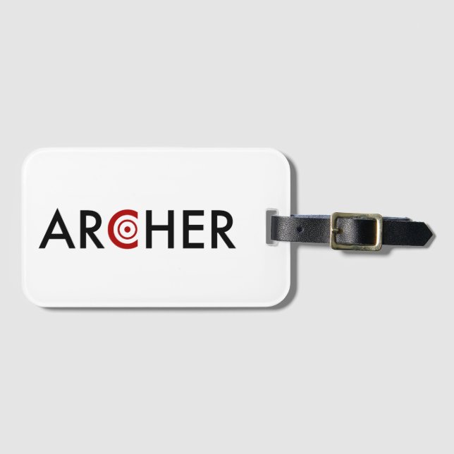 Etiqueta De Bagagem Archer (Frente Horizontal)