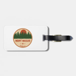 Etiqueta De Bagagem Área Selvagem Mount Massive Colorado