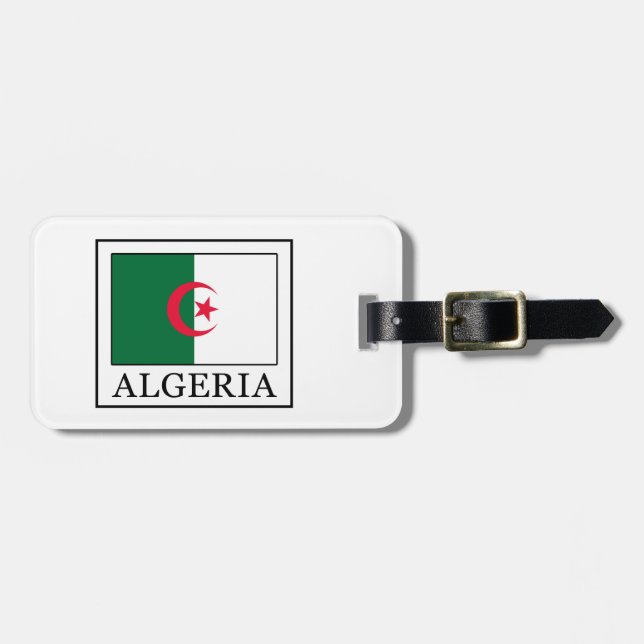 Etiqueta De Bagagem Argélia (Frente Horizontal)