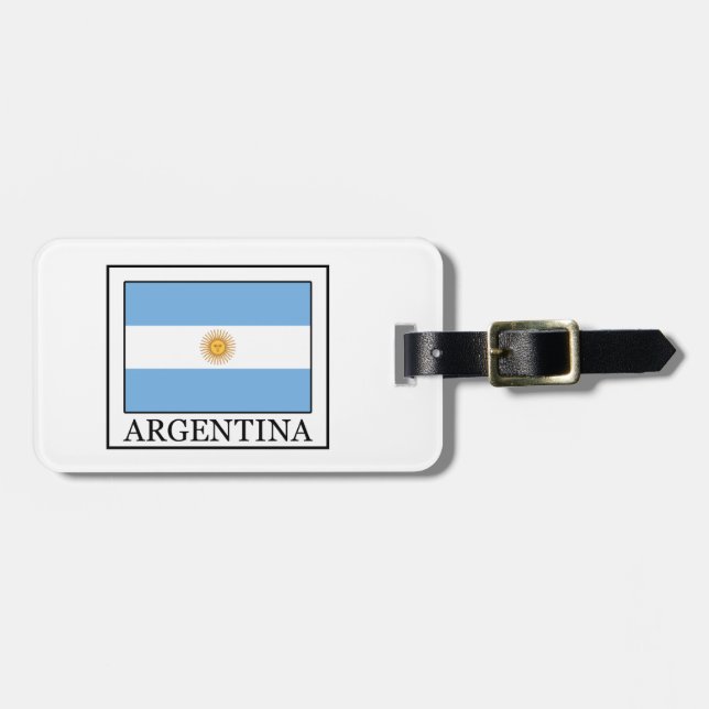 Etiqueta De Bagagem Argentina (Frente Horizontal)