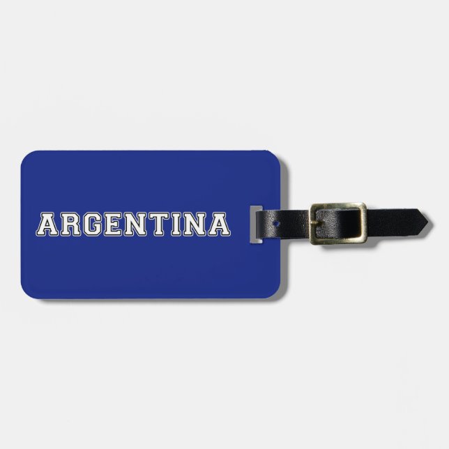 Etiqueta De Bagagem Argentina (Frente Horizontal)