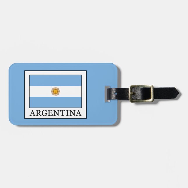 Etiqueta De Bagagem Argentina (Frente Horizontal)