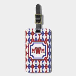 Etiqueta de Bagagem Argyle americana