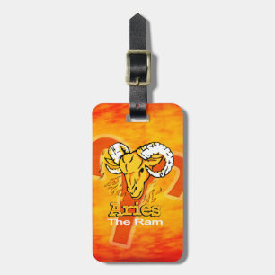 Etiqueta De Bagagem Aries O Ram Horoscope id Bagtag