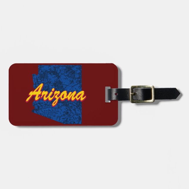 Etiqueta De Bagagem Arizona (Frente Horizontal)