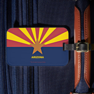 Etiqueta De Bagagem Arizona, sinalizador de estado