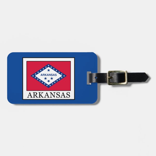 Etiqueta De Bagagem Arkansas (Frente Horizontal)