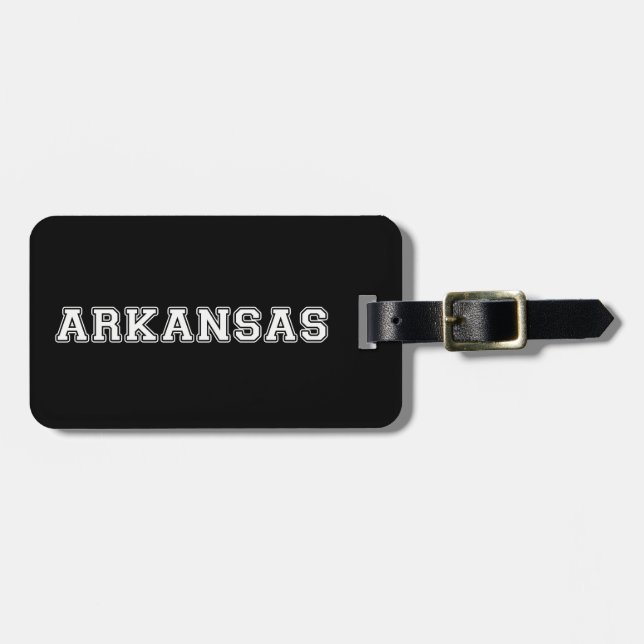 Etiqueta De Bagagem Arkansas (Frente Horizontal)