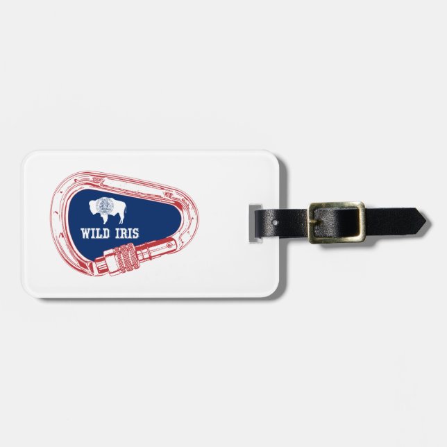 Etiqueta De Bagagem Armário de Subidas de Iris Selvagem (Frente Horizontal)