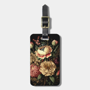 Etiqueta De Bagagem Arranjo Floral de Vintagem Magnífico