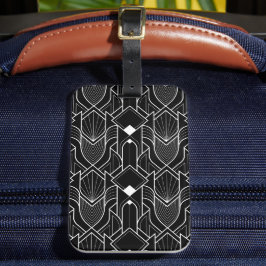 Etiqueta De Bagagem Art Deco Gatsby Pattern
