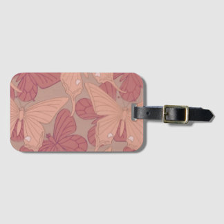 Etiqueta De Bagagem Art Nouveau Butterfly