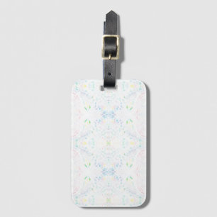 Etiqueta De Bagagem Arte Abstrata Aquarela Arco-íris Luz de Cisma
