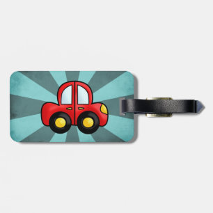 Etiqueta De Bagagem Arte Automobilística Clássica Impressão Automotiva