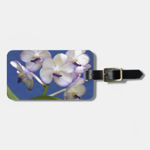 Etiqueta De Bagagem Arte colorida da fotografia das plantas florais da