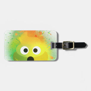 Etiqueta De Bagagem Arte da pintura pistola do amarelo do tombadilho