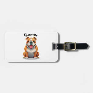 Etiqueta De Bagagem Arte de Amante de Bulldog - Perfeito para Camisas
