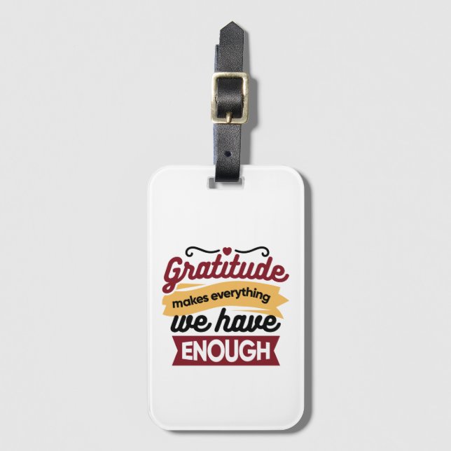 Etiqueta De Bagagem Arte de Fé e Gratidão – Cristão Edificante  (Frente Vertical)