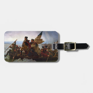 Etiqueta De Bagagem Arte de Washington Cruzando o Delaware