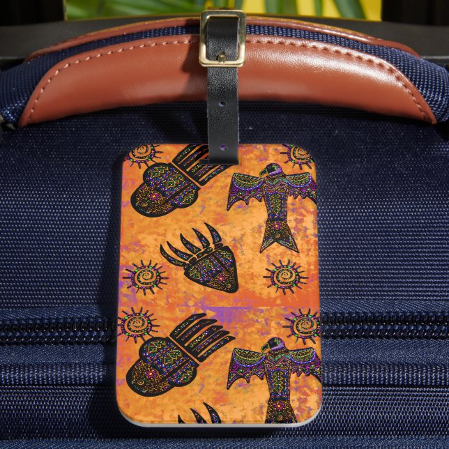 Etiqueta De Bagagem Arte do Sudoeste (Frente Insitu 2)